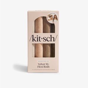 Kitsch Velvet XL Flexi Rods in Cream and Brown